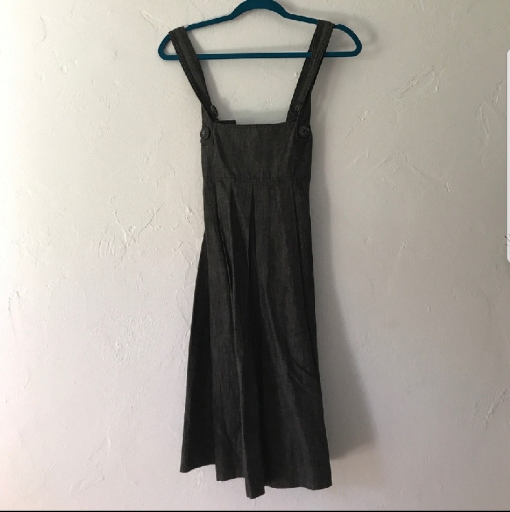 Theory pinafore-style buttoned dress